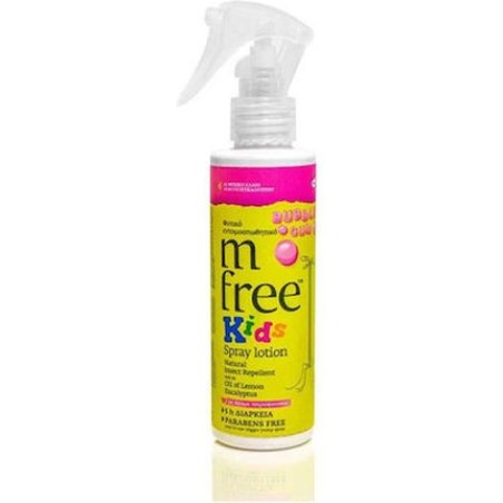 M-Free Kids Spray Lotion Bubble Gum - 125ml Insect Repellent For Children