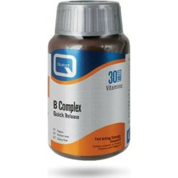 Quest B-Complex Quick Release Dietary Supplement B Vitamins 30 Tablets
