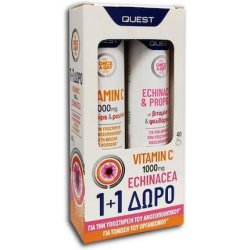 Quest Promo Pack Vitamin C 1000mg With Echinacea And Propolis - 20 Effervescent Tablets, 11 Gift