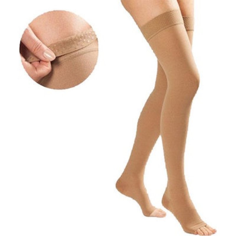 Anatomic Line 6335 Open Toe Compression Stockings Class I 22-33 Mm Hg Beige Size L