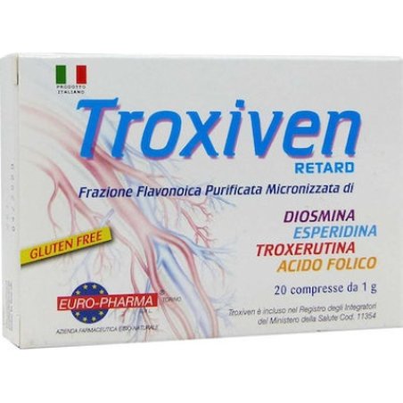 Bionat Troxiven Retard Dietary Supplement For The Health Of Blood Vessels - 20 Capsules