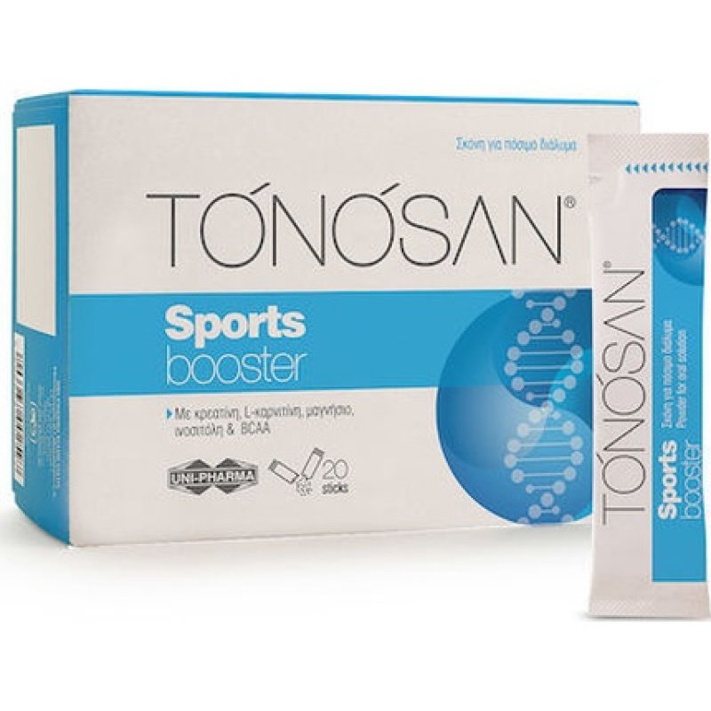 Uni-Pharma Tonosan Sports Booster - Dietary Supplement For High Demands - 20 Sachets