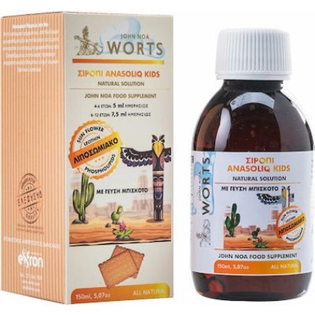John Noa Worts No11 Anasoliq Kids Syrup For Health - Biscuit Flavor, 150ml