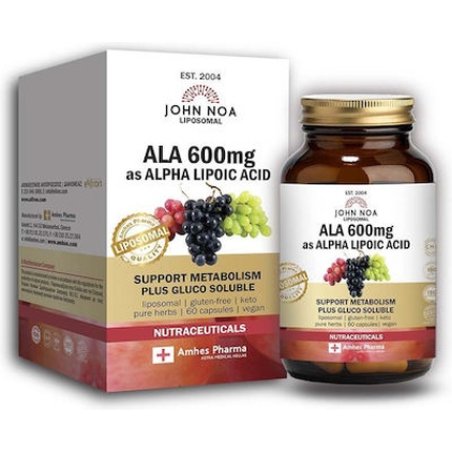 John Noa Ala 600mg As Alpha Lipoic Acid Liposomal Dietary Supplement - 60 Capsules