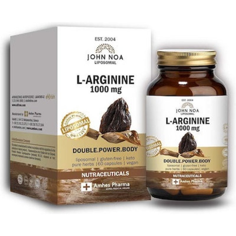 John Noa L-Arginine 1000mg Liposomal Dietary Supplement With Arginine - 60 Capsules