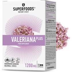 Superfoods Valeriana Plus - Dietary Supplement For Stress Relief And Insomnia, 50 Capsules