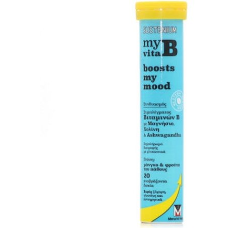 Sustenium My Vita B Boosts My Mood Mango Passion Fruit - 20 Tablets
