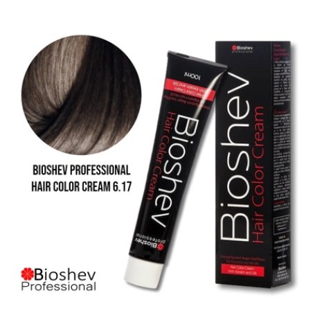 Bioshev Professional Hair Color Cream 100ml - Matte Dark Brown