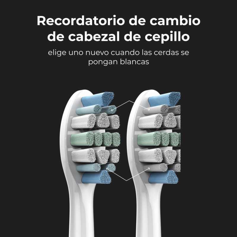 AENO DB3 Sonic Toothbrush with 3 Cleaning Modes and 4 Brush Heads White