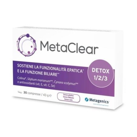 MetaClear Metagenics 30 Tablets