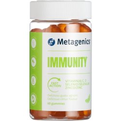Metagenics Gummies Immunity Fast-Acting Supplement Tangerine Flavour 60 Gummies