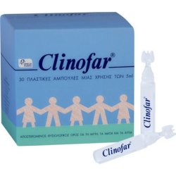 Clinofar Sterile Ampoules Of Physiological Solution For Nasal Decongestion 30 X 5ml