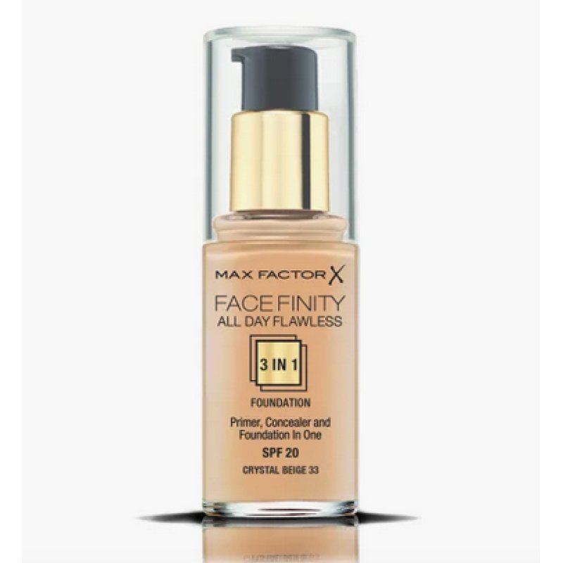 Max Factor Facefinity All Day Flawless 3 In 1 Bottle liquid 33 Crystal Beige