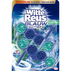 Witte Reus Toilet Block Blue Active Hygiene Eucalyptus - Effective Toilet Cleaning Solution