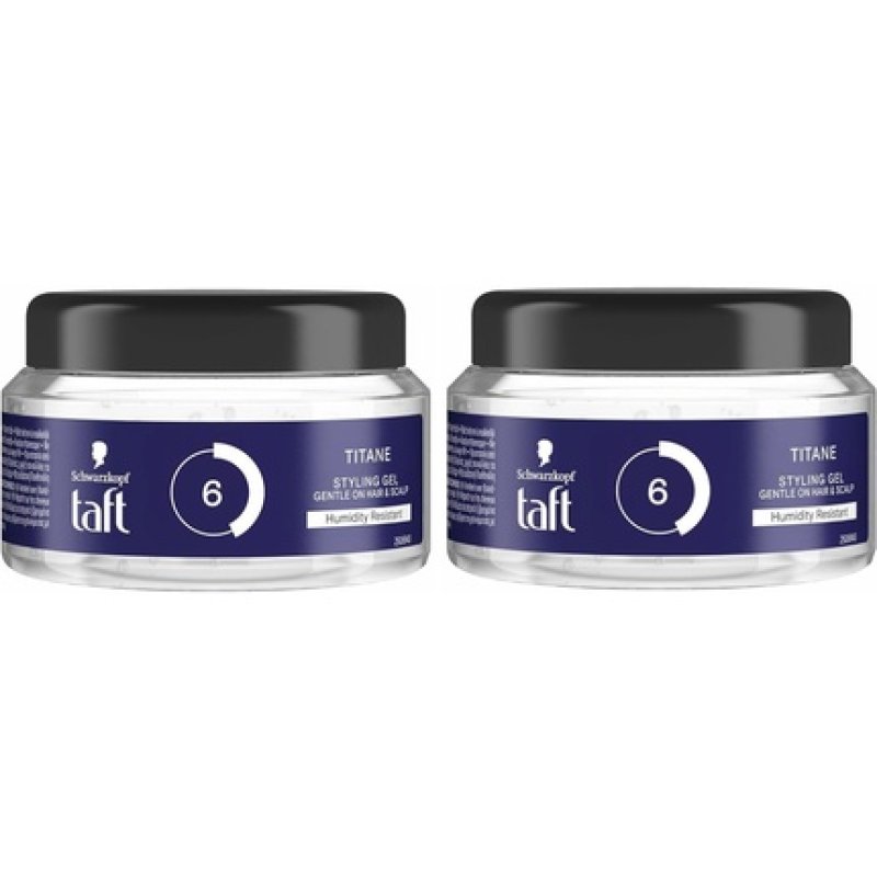 Schwarzkopf Taft Titane Hold 6 Power Gel Hair Styling Gel 250ml