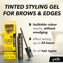 Got2b Glued Brows & Edges Tinted Gel Dark Brown 16ml