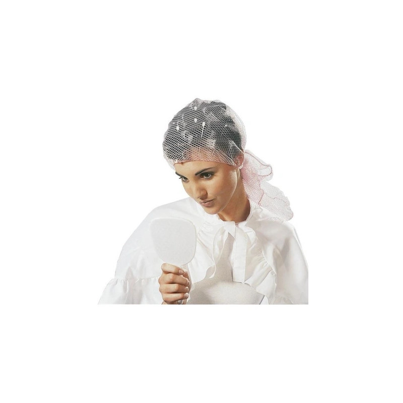 Sibel Pleated Mesh Hairnet Brown