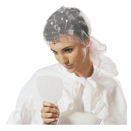 Sibel Pleated Mesh Hairnet Brown