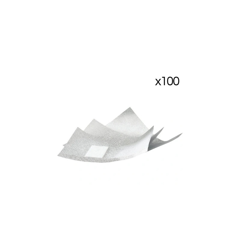 Sibel Aluminum Foil Wraps For Nail Gel Removal X100