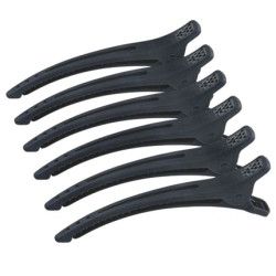 Sibel Sib Colorproof Hair Clips Black 6 Pieces