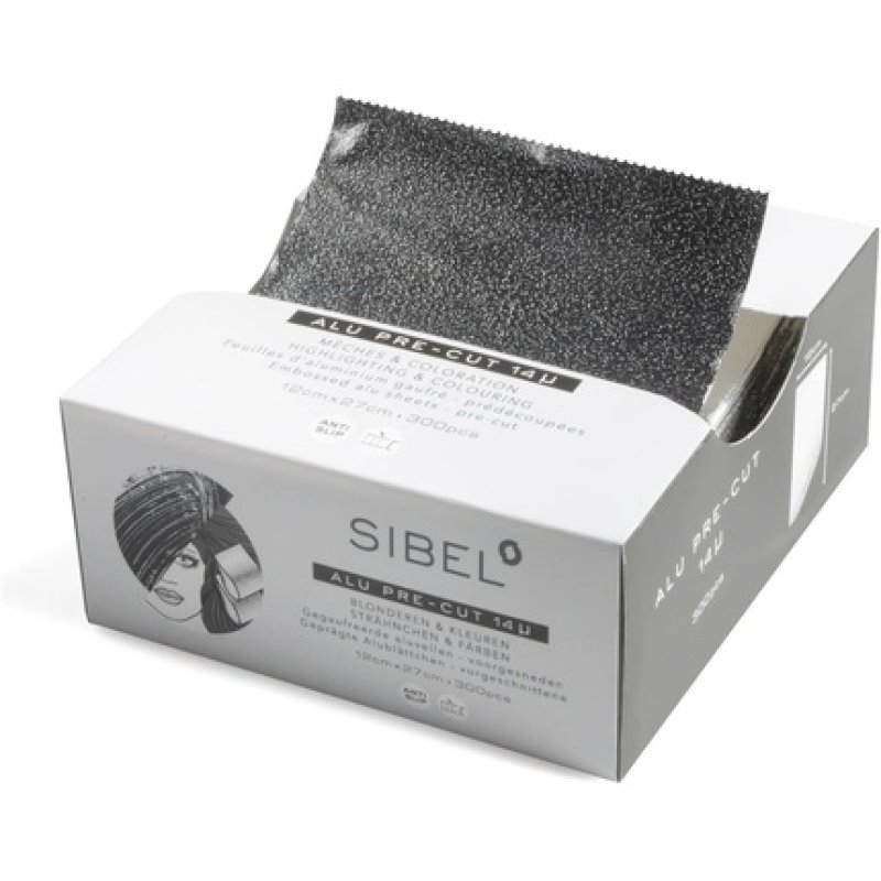 Embossed Boxed Pre-Cut Aluminum Foil 27x12cm 300 Sheets