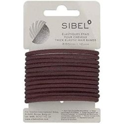 Brown Thick Elastic 12 Piece Sibe