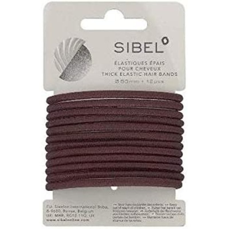 Brown Thick Elastic 12 Piece Sibe