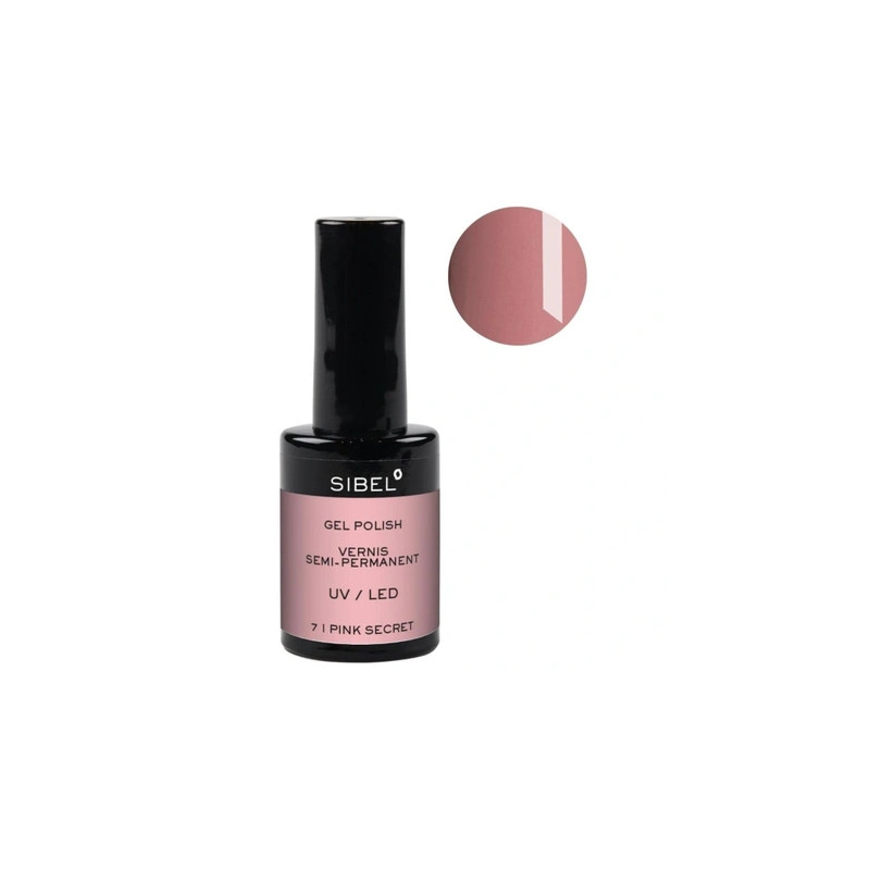 Sibel Gel Nail Polish Color 7 Pink Secret - 14 Milliliters