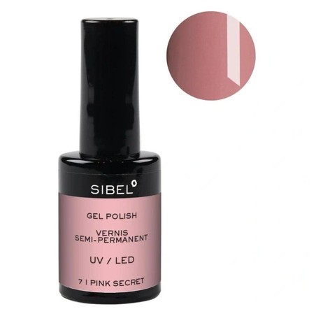 Sibel Gel Nail Polish Color 7 Pink Secret - 14 Milliliters