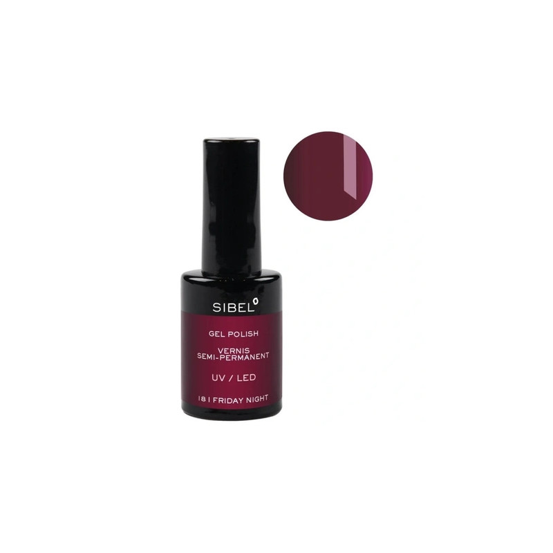 Sibel Gel Nail Polish Color 18 Friday Night - 14 Milliliters