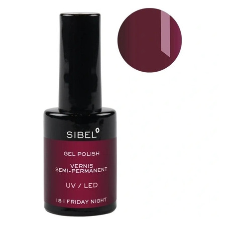 Sibel Gel Nail Polish Color 18 Friday Night - 14 Milliliters