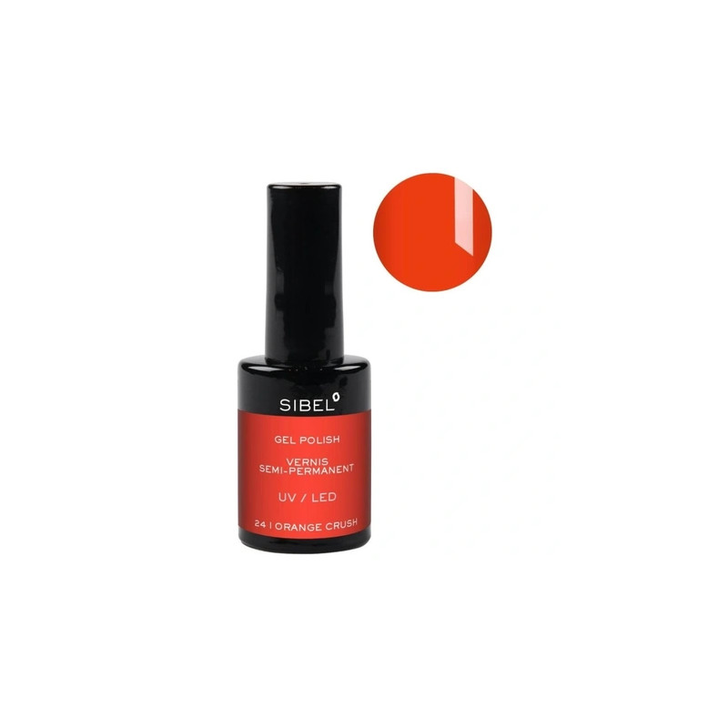 Sibel Gel Nail Polish Color 24 Orange Crush 14ml