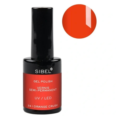 Sibel Gel Nail Polish Color 24 Orange Crush 14ml