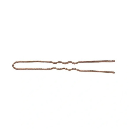 Sibel Metal Hairpins 60 Mm 25 Pcs Curved Brown