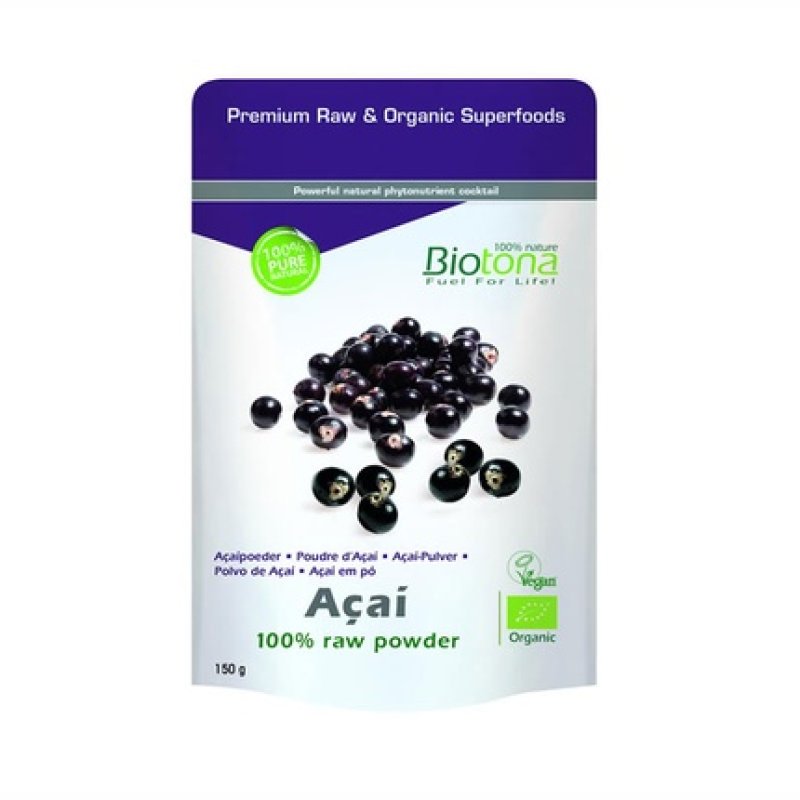 Biotona Acai Raw Powder Organic 150g - Superfood