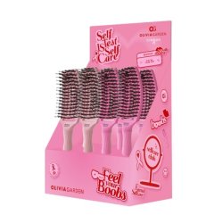 Olivia Garden Fingerbrush Combo Medium Set Think Pink