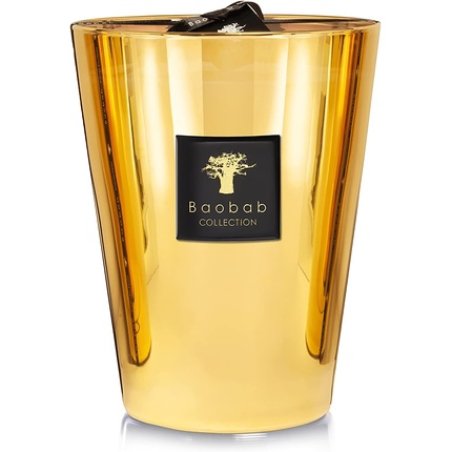 Baobab Gold Glass Candles 24 x 10 cm