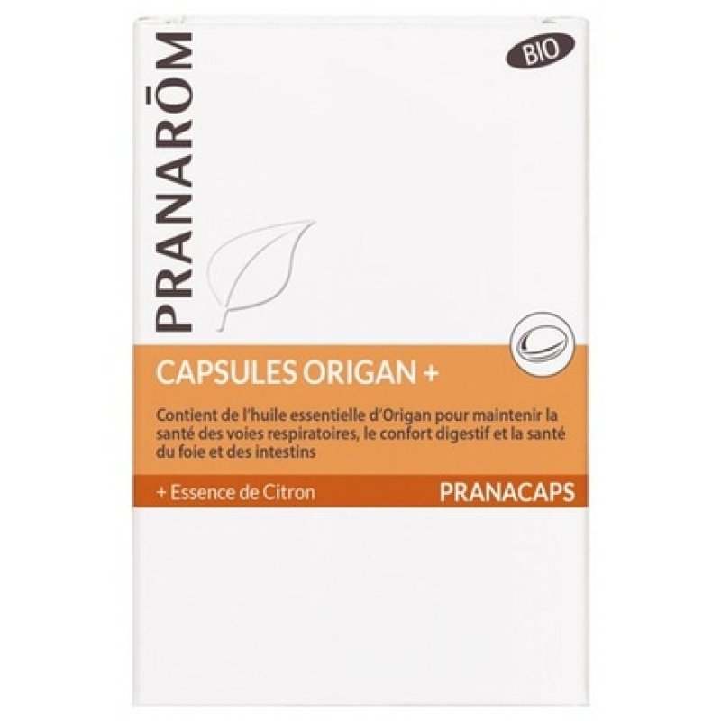 Pranarom Bio Oregano 30 Capsules - 100% Organic Food Supplement