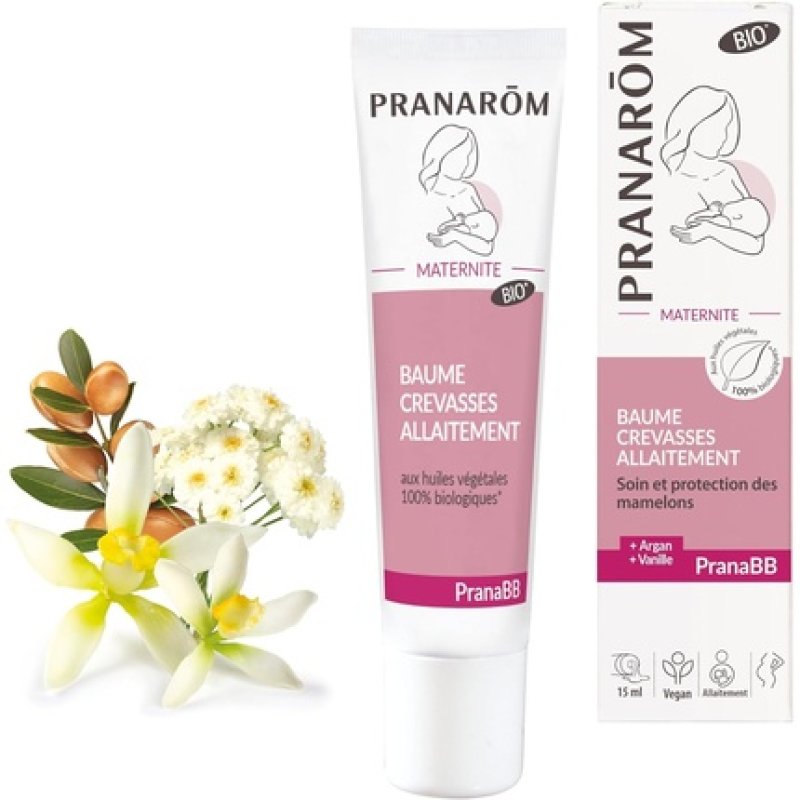 Pranarom Pranabb Organic Breastfeeding Crack Balm 15ml