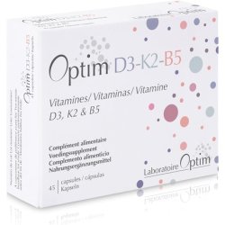 Optim D3-K2-B5 Vitamins 45 Capsules - Vitamins D3, K2, and B5