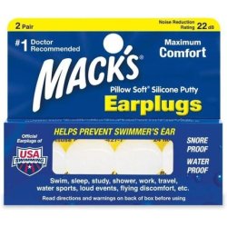 Macks Pillow Soft Earplugs White - Pack of 2