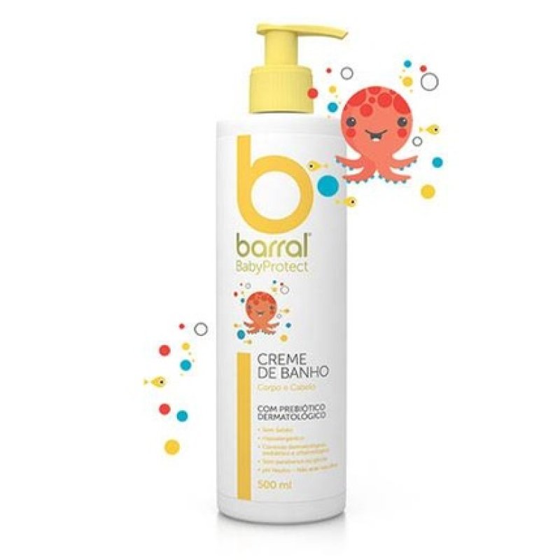 Barral Babyprotect Bath Cream 500ml - Gentle Care For Your Baby's Skin