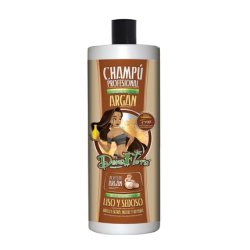 Dona Flora Smooth and Silky Argan Shampoo Intensive Moisture Soft Hair Gentle Scent Dermatologically Tested 1000ml