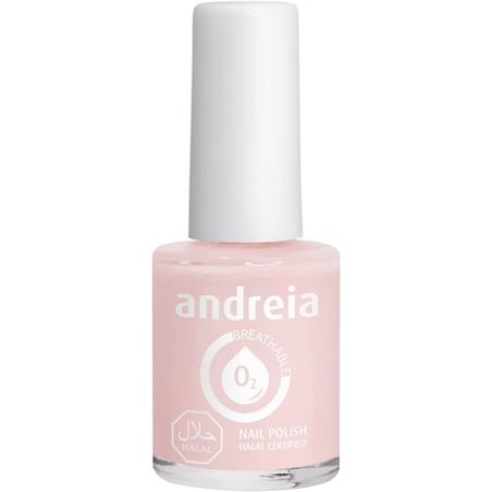 Andreia Halal Breathable Nail Polish Water Permeable Glossy Vegan and Cruelty-Free 10.5ml - Shade B19 Pink
