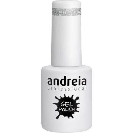 Andreia Semi-Permanent Nail Gel Polish Colour 277 Silver Glitter 10.5ml