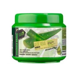 Real Natura Aloe Vera Hydra Hair Gelatin Defines and Moisturizes, Nourishes and Strengthens, Alcohol and Residue Free