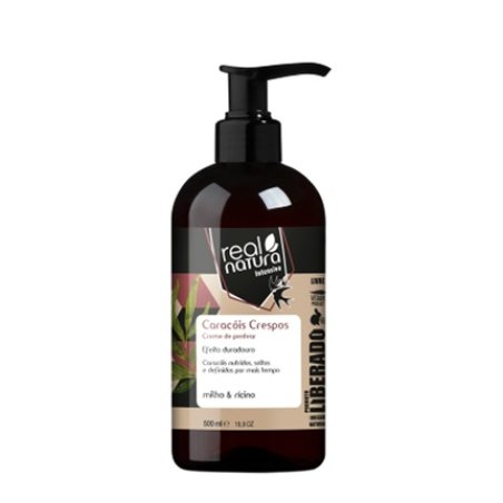 Real Natura Pro-Crespos Leave-In Cream 500ml - Professional Hair Care