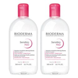 Bioderma Sensibio H2o Micellar Solution 2x500ml - Gentle Cleansing For Sensitive Skin
