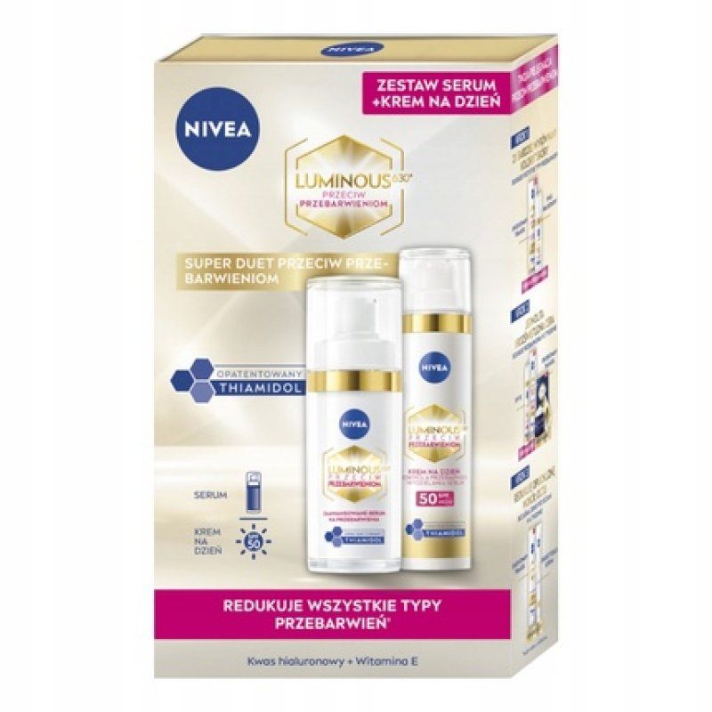 Nivea Luminous 630 Day Cream Against Discoloration Spf 50 40ml Intensive Serum Against Discoloration 30ml