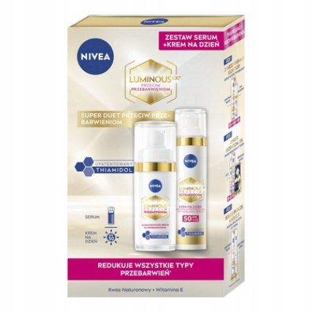 Nivea Luminous 630 Day Cream Against Discoloration Spf 50 40ml Intensive Serum Against Discoloration 30ml